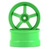 Reve D DP5 Drift Wheel (Green) (2) (6mm Offset) w/12mm Hex -Scale By Chris Sales 2022 rv rw dp5g6