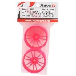 Reve D UL12 Drift Wheel (Pink) (2) (6mm Offset) w/12mm Hex -Scale By Chris Sales 2022 rv rw ul12p6 2