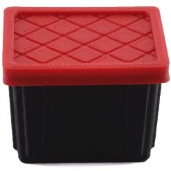 Scale By Chris HD Tote w/Red Lid (Small) (Miniature Scale Accessory)