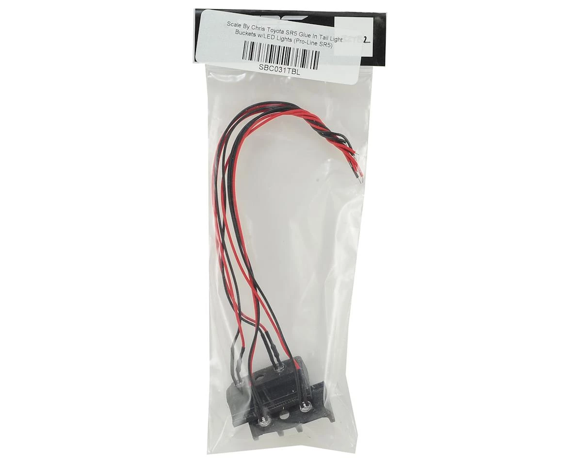 Scale By Chris Toyota SR5 Glue In Tail Light Buckets w/LED Lights (Pro-Line SR5) 4 Scale By Chris Toyota SR5 Glue In Tail Light Buckets w/LED Lights (Pro-Line SR5) - Image 2