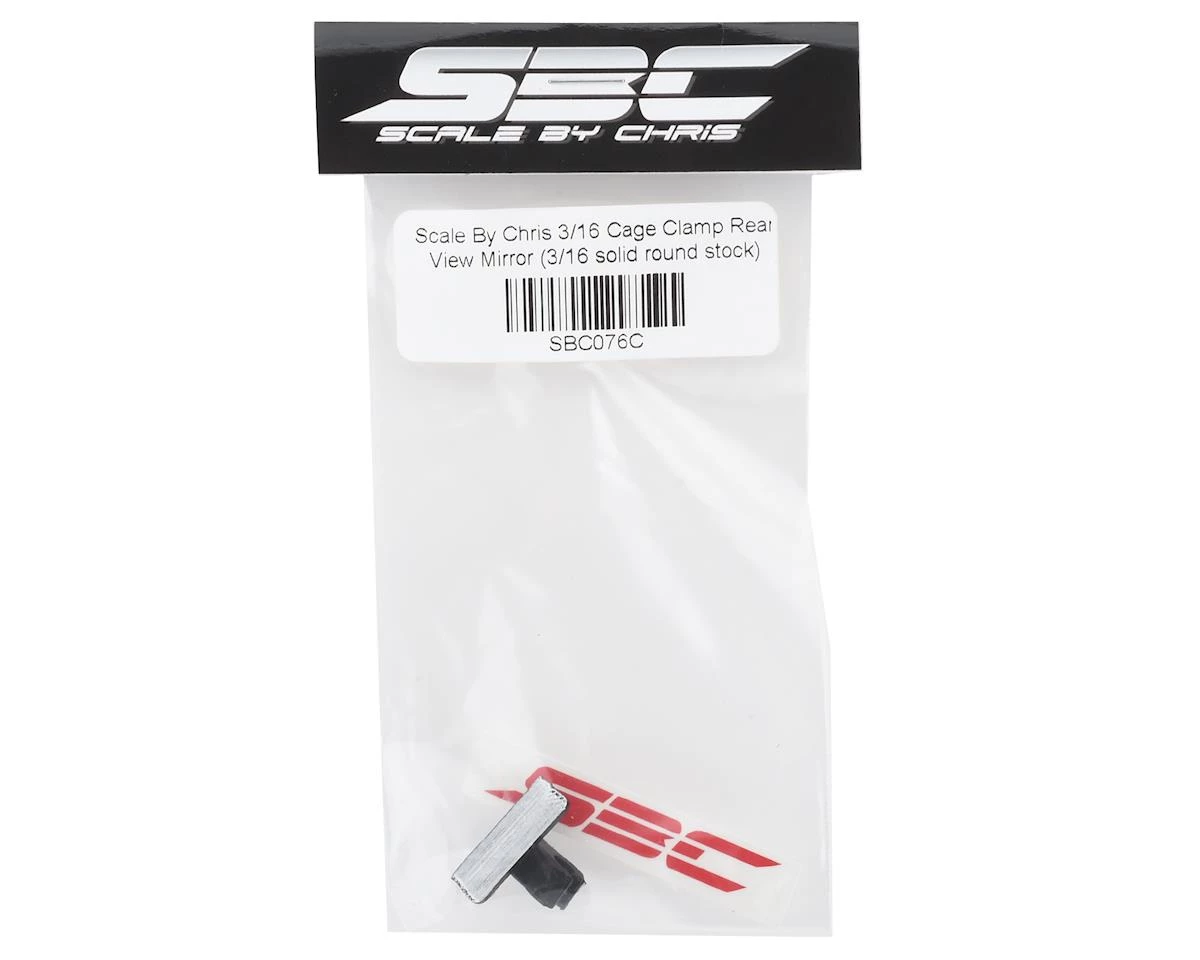 Scale By Chris Rear View Mirror w/3/16" Round Bar Clamp 4 Scale By Chris Rear View Mirror w/3/16" Round Bar Clamp - Image 2