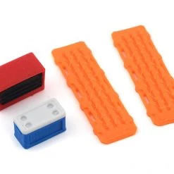 Scale By Chris 1/24 Scale Combo Pack 1 w/Red Tool Box, Blue Ice Chest, Orange Sand Ramps
