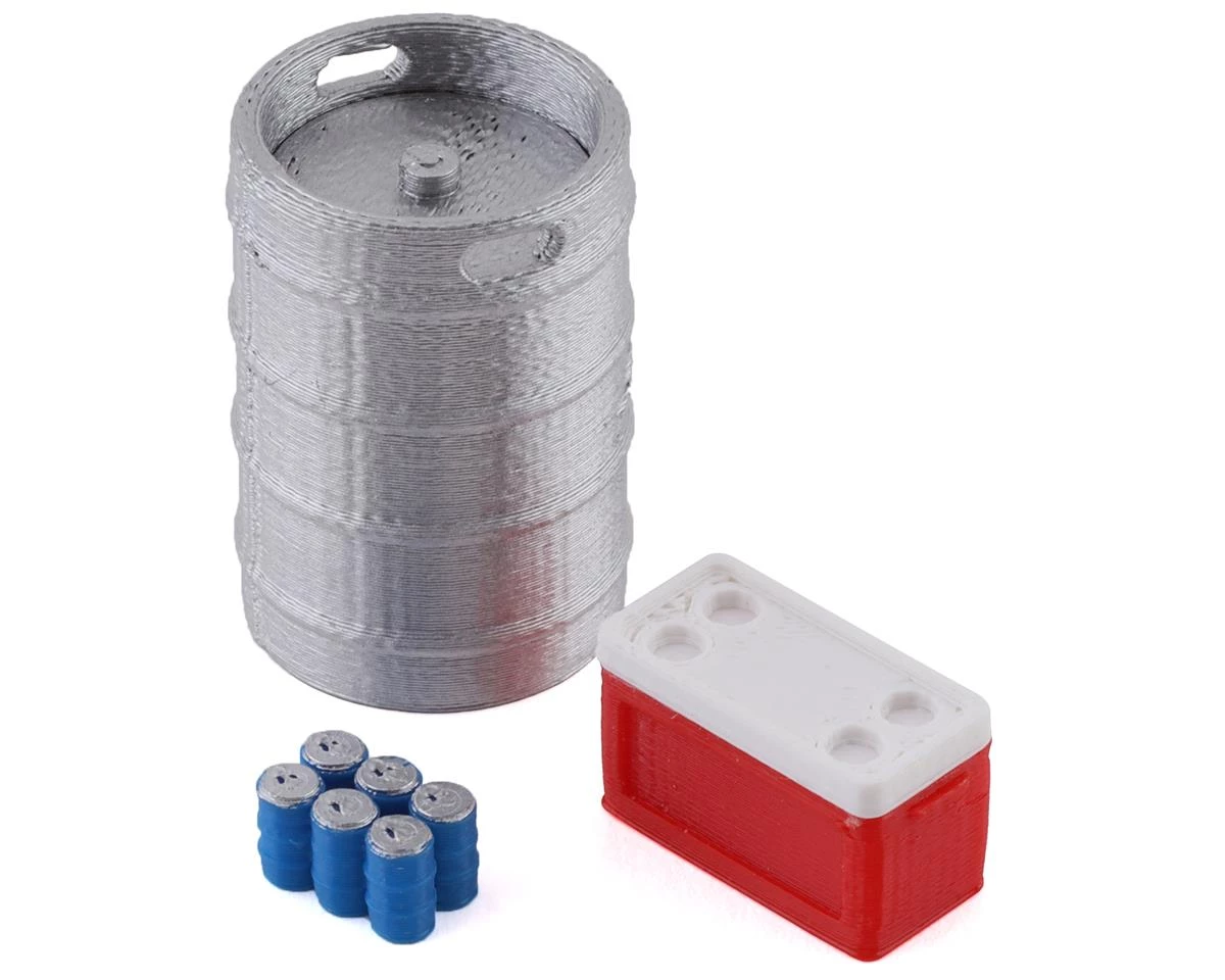 Scale By Chris 1/24 Scale Combo Pack 8 w/Keg, Red Ice Chest, Blue Six Pack 3 Scale By Chris 1/24 Scale Combo Pack 8 w/Keg, Red Ice Chest, Blue Six Pack