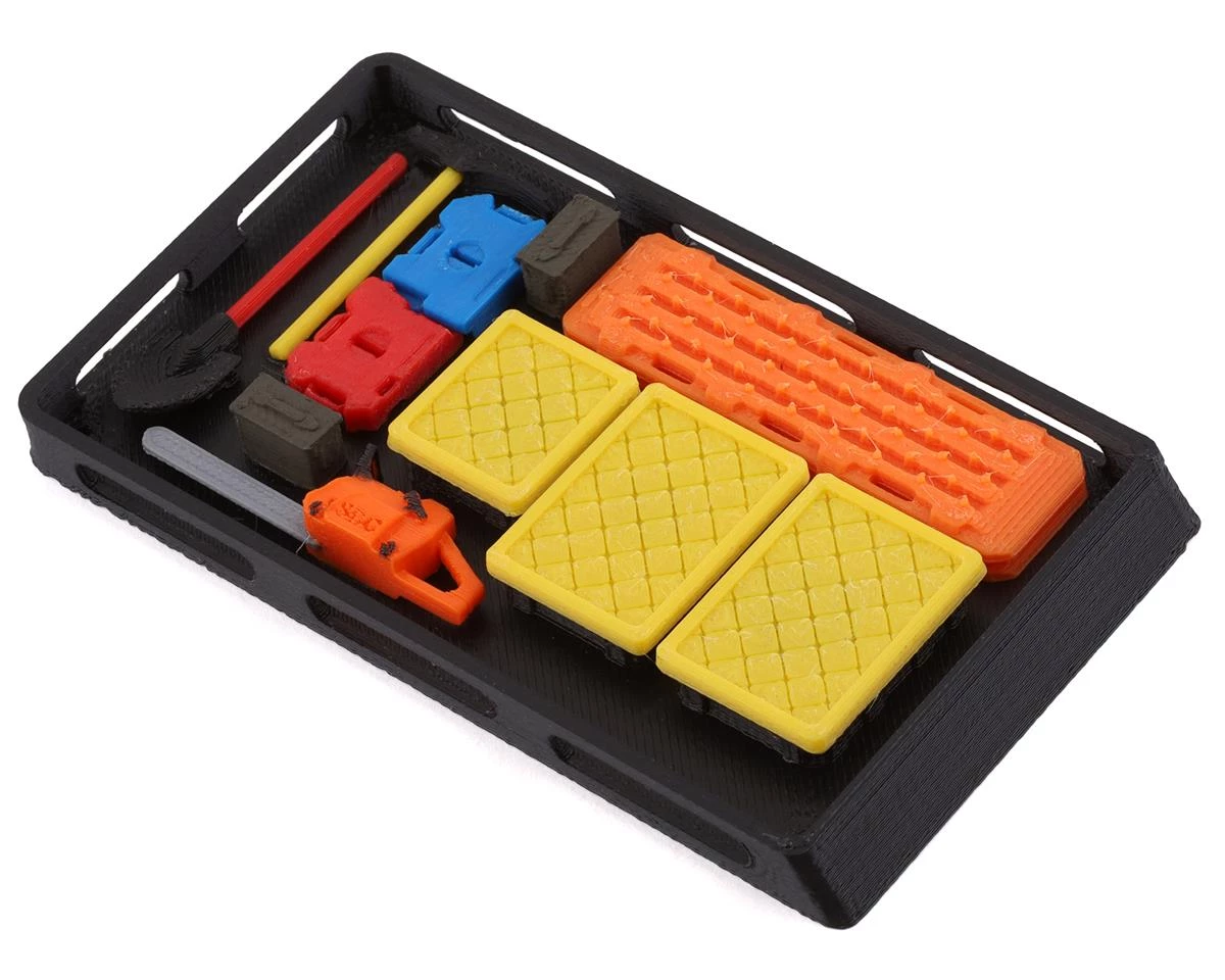 Scale By Chris SCX24 Jeep Loaded Roof Basket (106x60mm) 3 Scale By Chris SCX24 Jeep Loaded Roof Basket (106x60mm)