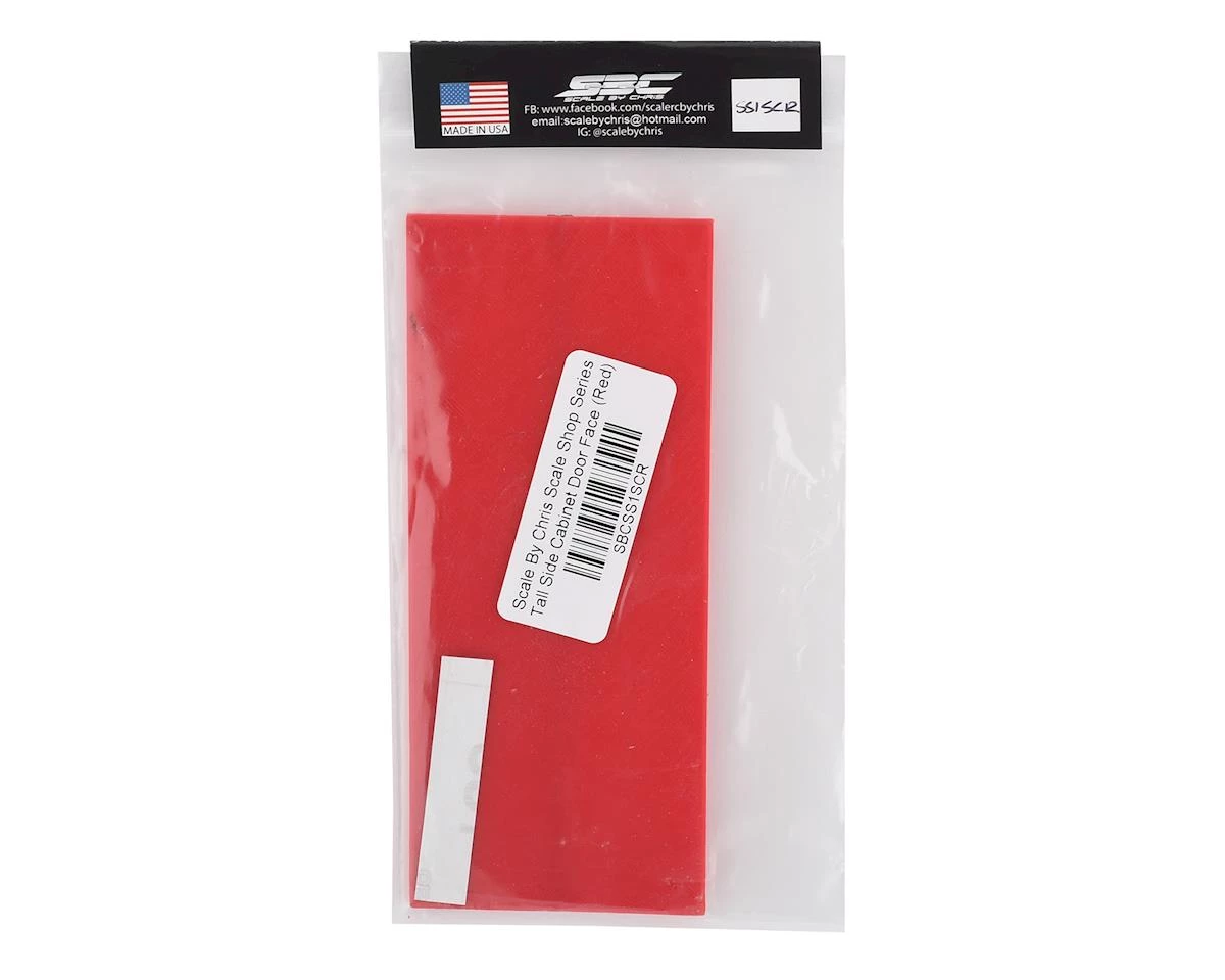 Scale By Chris Scale Shop Series Tall Side Cabinet Door Face (Red) 4 Scale By Chris Scale Shop Series Tall Side Cabinet Door Face (Red) - Image 2