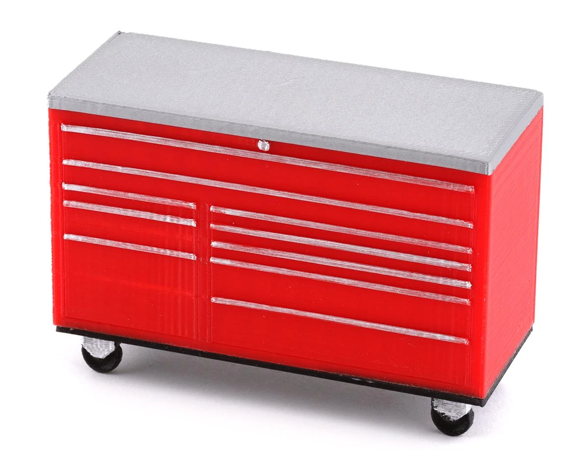 Scale By Chris 1/24 Classic Roll Around Tool Box (Red) 3 Scale By Chris 1/24 Classic Roll Around Tool Box (Red)
