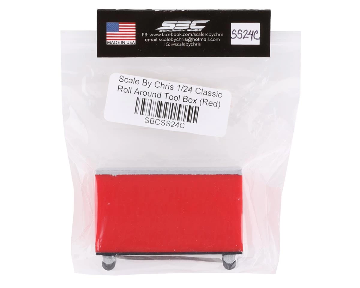 Scale By Chris 1/24 Classic Roll Around Tool Box (Red) 4 Scale By Chris 1/24 Classic Roll Around Tool Box (Red) - Image 2